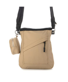 UNBILLION カシュカシュ cachecache / ミニポーチ付きギャザーショルダーナイロンバッグ