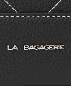 LA BAGAGERIE ラインストーンリベット　カウレザー2wayハンドバッグ