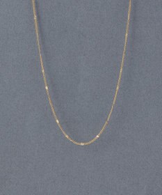 Phoebe 〈金属アレルギー対応〉ポイントチェーンステーションネックレス/ゴールド
