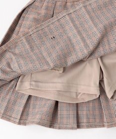 ANY KIDS リボン×チェック プリーツスカパン