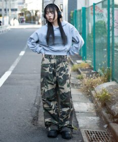 WEGO 【ユニセックス着用ITEM/SMLサイズ展開】イージーワイドカーゴパンツ