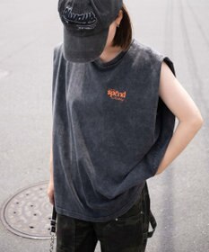 WEGO ヴィンテージウォッシュタックノースリーブT