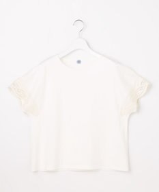 J.PRESS LADIES S 【一枚で着映え・シーンレスに活躍】コットンスムース レースデザイン カットソー