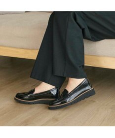 MODE ET JACOMO <carino>【レイン対応】厚底コインローファー