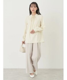 earth music&ecology パールタックブラウス