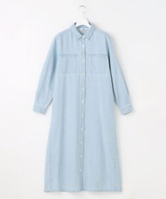 J.PRESS LADIES コットンリネン 7oz デニム シャツ ワンピース