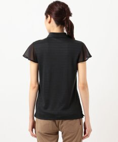 23区GOLF 【WOMEN】【吸汗速乾/日本製】ミラノリブボーダーシャツ