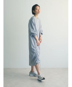 Green Parks armonia.異素材シャーリングワンピース