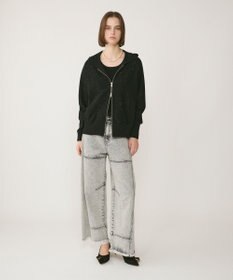 GRACE CONTINENTAL スパンコールニットパーカー