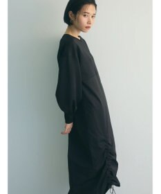 Green Parks armonia.異素材シャーリングワンピース