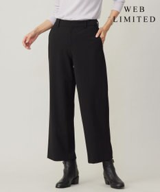 J.PRESS LADIES 【WEB限定カラーあり】T/Rアルガンシルク ワイド パンツ 【WEB限定】ブラック系