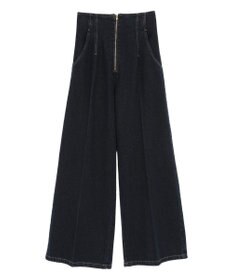 earth music&ecology フロントＺＩＰバックレースアップデニム