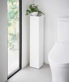 tower キャスター付きスリムトイレラック タワー ホワイト