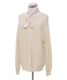 MOONBAT 【シルク100%】フルラ (FURLA) 小花柄 シルクプリントスカーフ 58cm×58cm