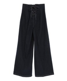 earth music&ecology フロントＺＩＰバックレースアップデニム