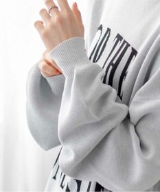 WEGO ロゴジャガードニットプルオーバー