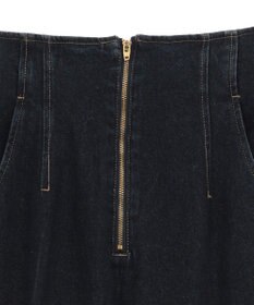 earth music&ecology フロントＺＩＰバックレースアップデニム