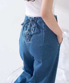 earth music&ecology フロントＺＩＰバックレースアップデニム