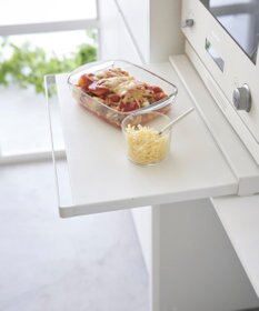 tower キッチン家電下スライドテーブル タワー ホワイト