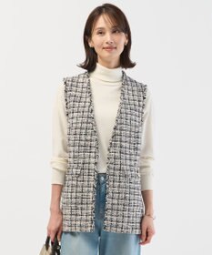 J.PRESS LADIES ファニーツイード ジレ ベージュ系