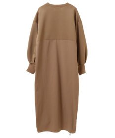 Green Parks armonia.異素材シャーリングワンピース