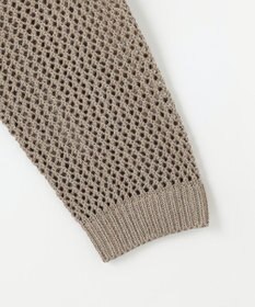 ANY L 【洗濯機可】ラメニットメッシュプルオーバー