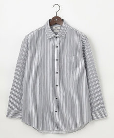 JOSEPH ABBOUD 【キングサイズ・オーガニックコットン使用】 オーガニックコードストライプ シャツ