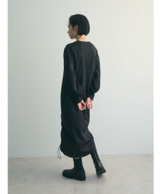 Green Parks armonia.異素材シャーリングワンピース