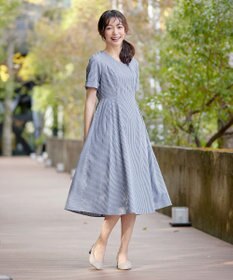 Tiaclasse 【洗える】サッカーストライプワンピース