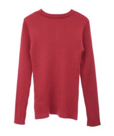 CRAFT STANDARD BOUTIQUE 洗える/とてもちクルーネックリブニットプルオーバー