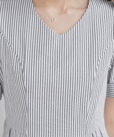 Tiaclasse 【洗える】サッカーストライプワンピース