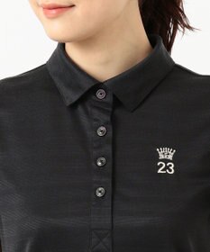 23区GOLF 【WOMEN】【吸汗速乾/日本製】ミラノリブボーダーシャツ