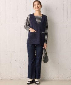 組曲 スクエアネックテール ロングＴシャツ