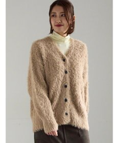 Te chichi シャギーVネックカーディガン