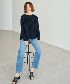 YECCA VECCA リボンデザインシアーブラウス