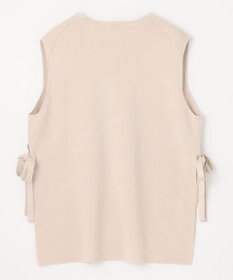 ANY L 【洗濯機可】サイドリボン ニットベスト