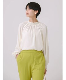 AMERICAN HOLIC ギャザーラグランサテンブラウス