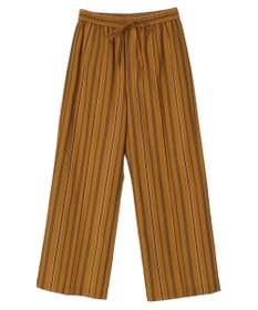 Green Parks 綿麻混イージーワイドパンツ