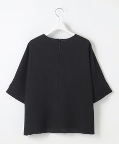 自由区 【セットアップ対応・接触冷感・UVカット・洗える】ライトリネンライク Tブラウス