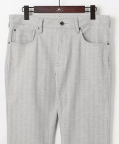 JOSEPH ABBOUD 【キングサイズ・イタリア素材/ストレッチ】ヘリンボンモールスキン5ポケットデザインパンツ