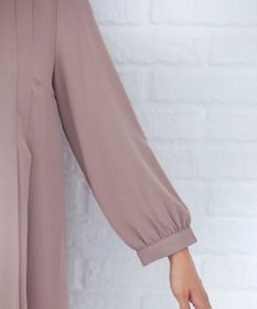 Tiaclasse 【洗える・スマート裏起毛】アシメタックチュニックブラウス