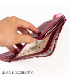 tsumori chisato CARRY グリッターフラワー がま口 2つ折り財布