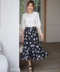 ANY SIS 【2WAY】ペイントフラワー スカート