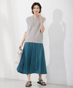 J.PRESS LADIES S 【洗える】ジャージー フレアースカート