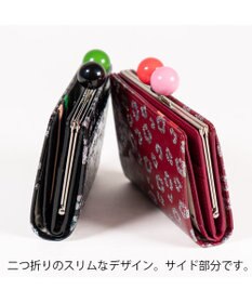 tsumori chisato CARRY グリッターフラワー がま口 2つ折り財布