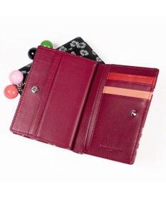 tsumori chisato CARRY グリッターフラワー がま口 2つ折り財布