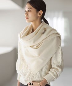 J.PRESS LADIES カシミヤ リバーシブル ヘリンボーン ストール