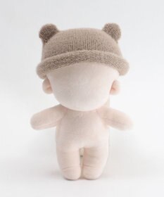 WEGO 【痛バ＆推し活グッズ】ぬいクマ耳ニットキャップ15cm