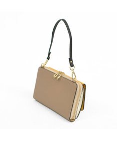 UNBILLION カシュカシュ cachecache / WEB限定カラーコンビウォレットショルダーバッグ