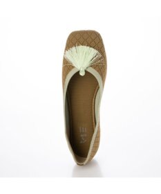 ing <ing>【サステナブル】２WAYスクエアトゥニットパンプス